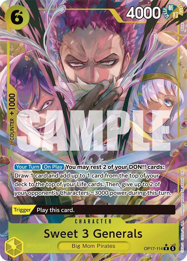Sweet 3 Generals (Alternate Art)-The World's Strongest Warriors-R-Foil