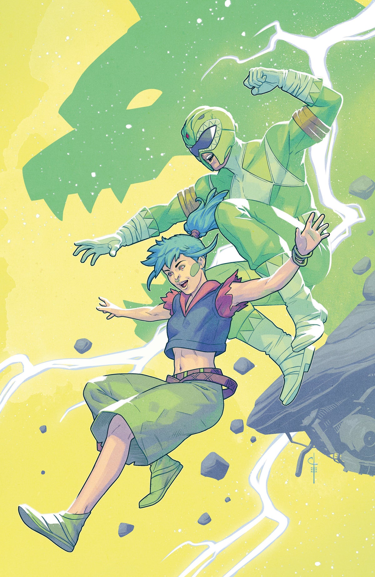Power Rangers Green #2 F 1:20 Variant Edition Variant (Full Art, Evenhuis)