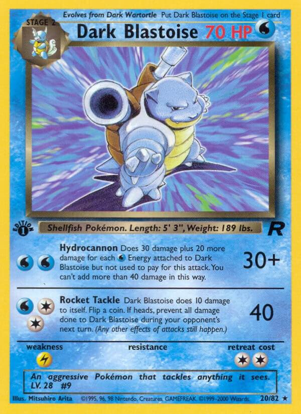 Dark Blastoise (20)-Team Rocket-Rare-Unlimited