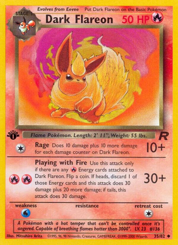 Dark Flareon-Team Rocket-Uncommon-Unlimited