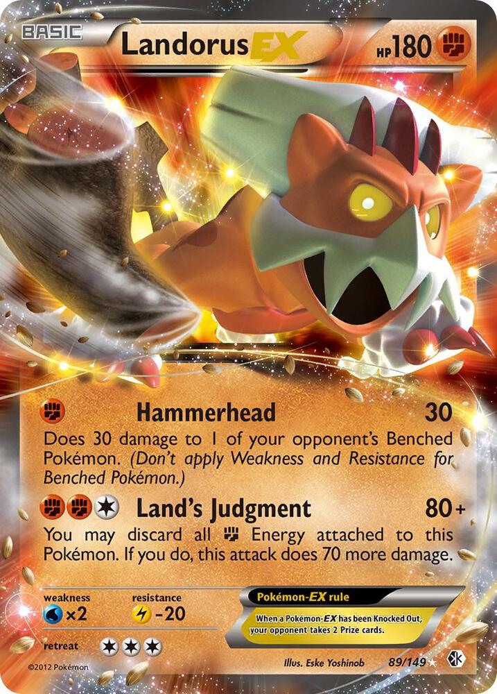 Landorus EX-Boundaries Crossed-Ultra Rare-Holofoil