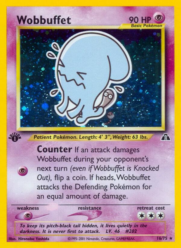 Wobbuffet (16)-Neo Discovery-Holo Rare-Unlimited Holofoil