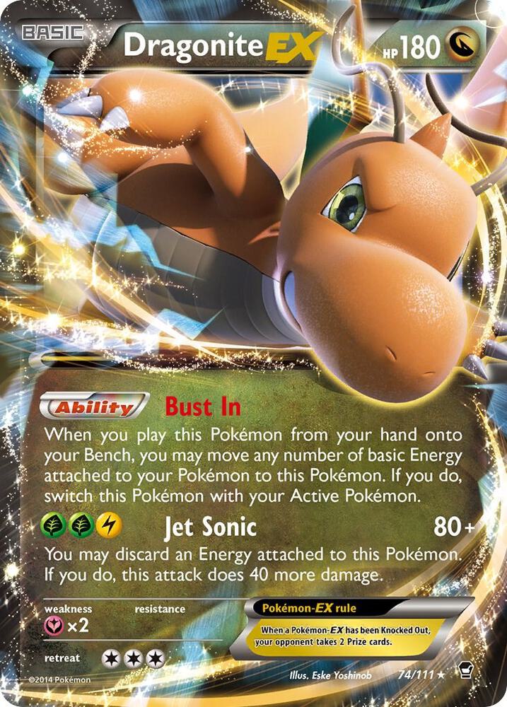 Dragonite EX-XY - Furious Fists-Ultra Rare-Holofoil