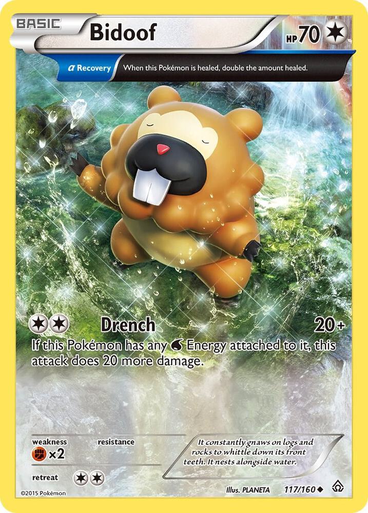 Bidoof (Alpha)-XY - Primal Clash-Uncommon-Normal