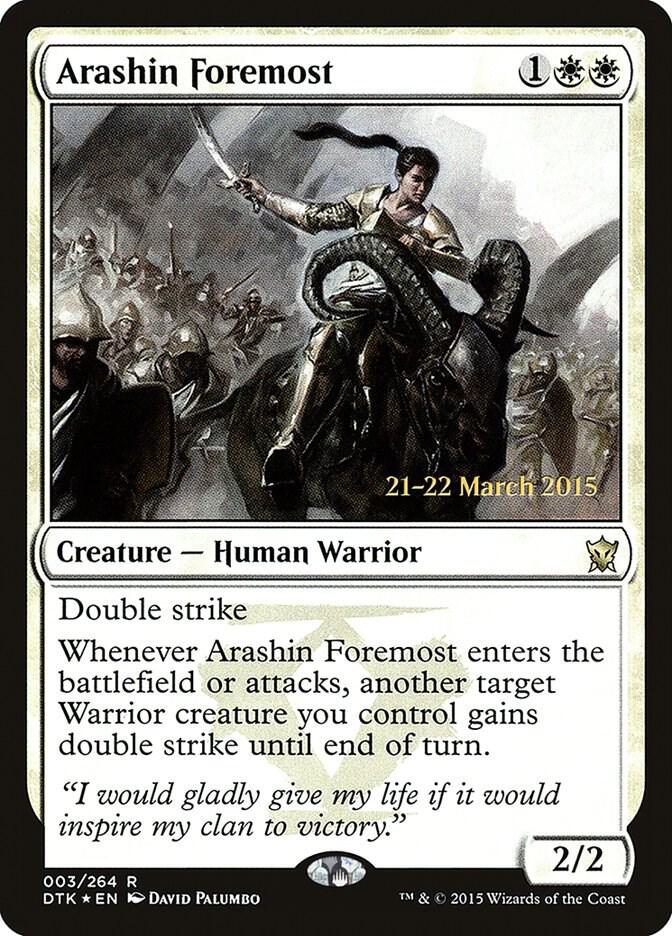 Arashin Foremost-Prerelease Cards-R-Foil