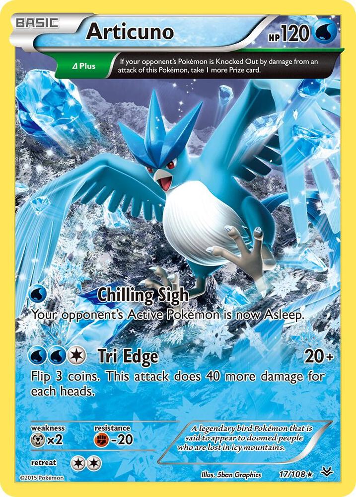 Articuno (17 Delta)-XY - Roaring Skies-Rare-Normal
