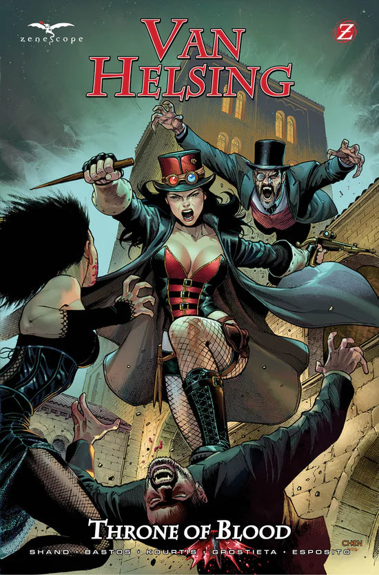 Van Helsing: Throne Of Blood Cover A Sean Chen