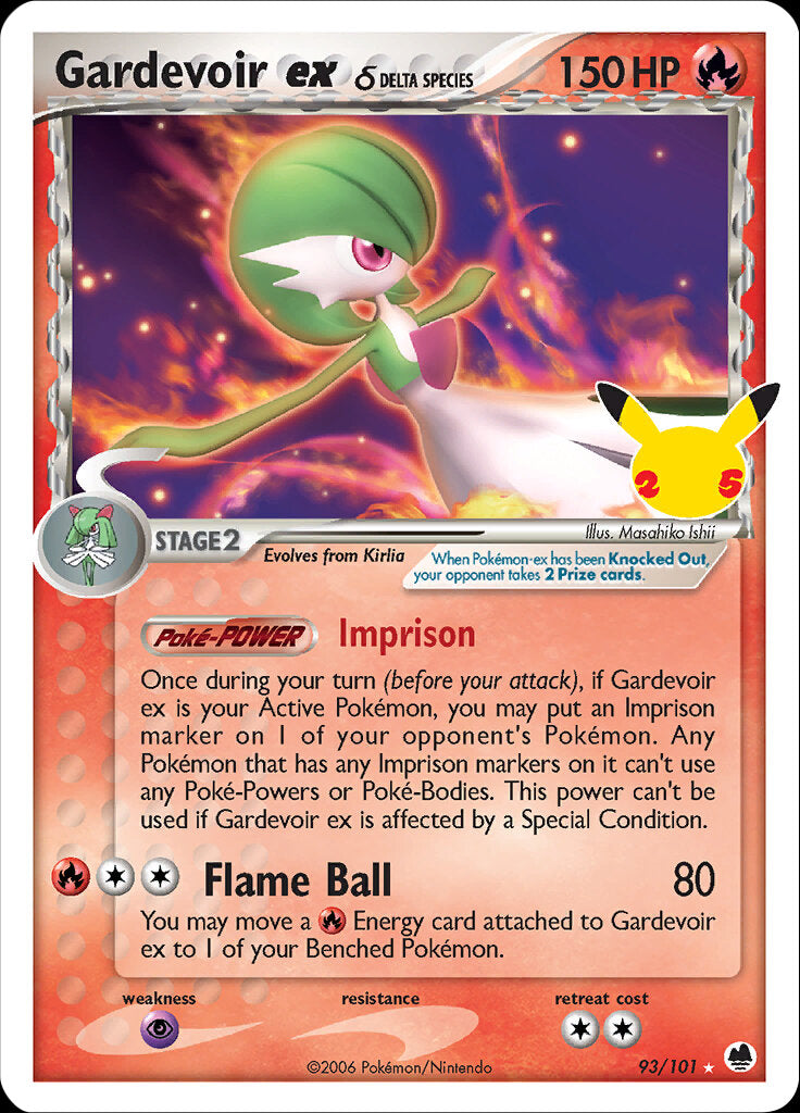 Gardevoir ex (Delta Species)-Celebrations: Classic Collection-Classic Collection-Holofoil