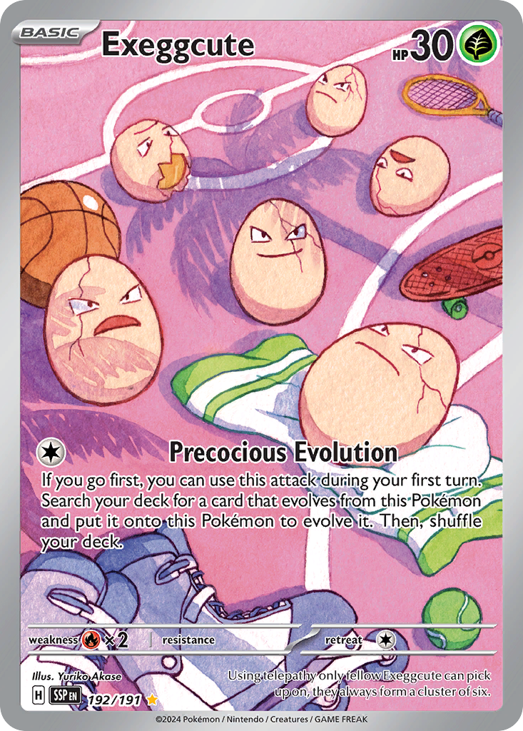 Exeggcute - 192/191-SV08: Surging Sparks-Illustration Rare-Holofoil