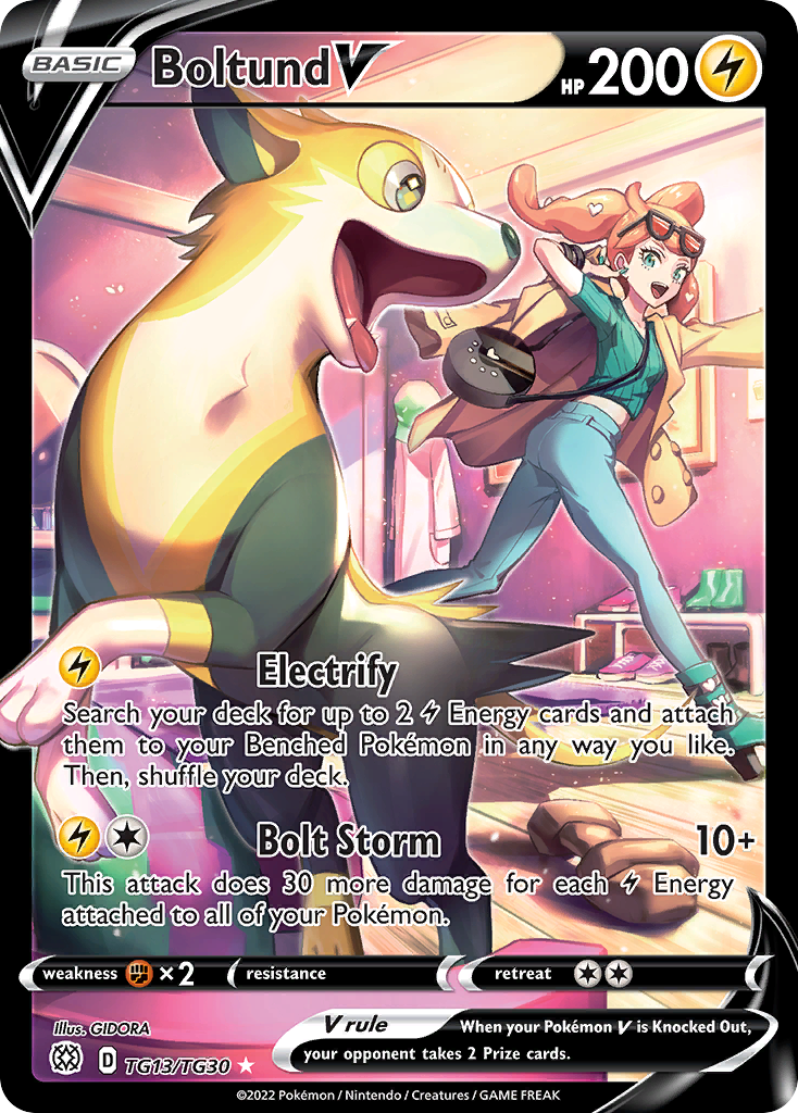 Boltund V-SWSH09: Brilliant Stars Trainer Gallery-Ultra Rare-Holofoil