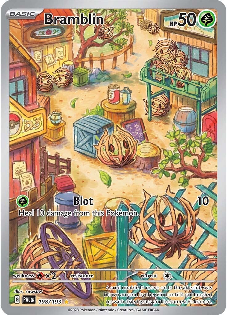 Bramblin - 198/193-SV02: Paldea Evolved-Illustration Rare-Holofoil