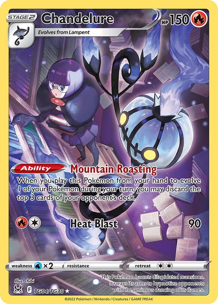 Chandelure-SWSH11: Lost Origin Trainer Gallery-Ultra Rare-Holofoil