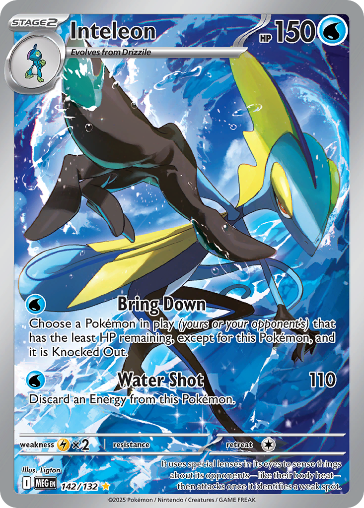 Inteleon - 142/132-ME01: Mega Evolution-Illustration Rare-Holofoil