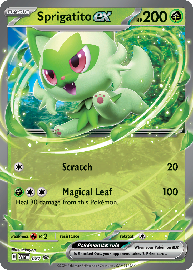 Sprigatito ex - 087-SV: Scarlet & Violet Promo Cards-Promo-Holofoil