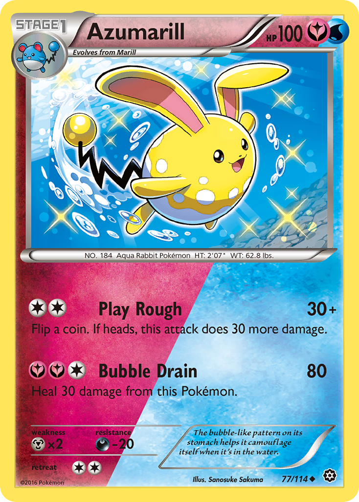 Azumarill-XY - Steam Siege-Uncommon-Normal