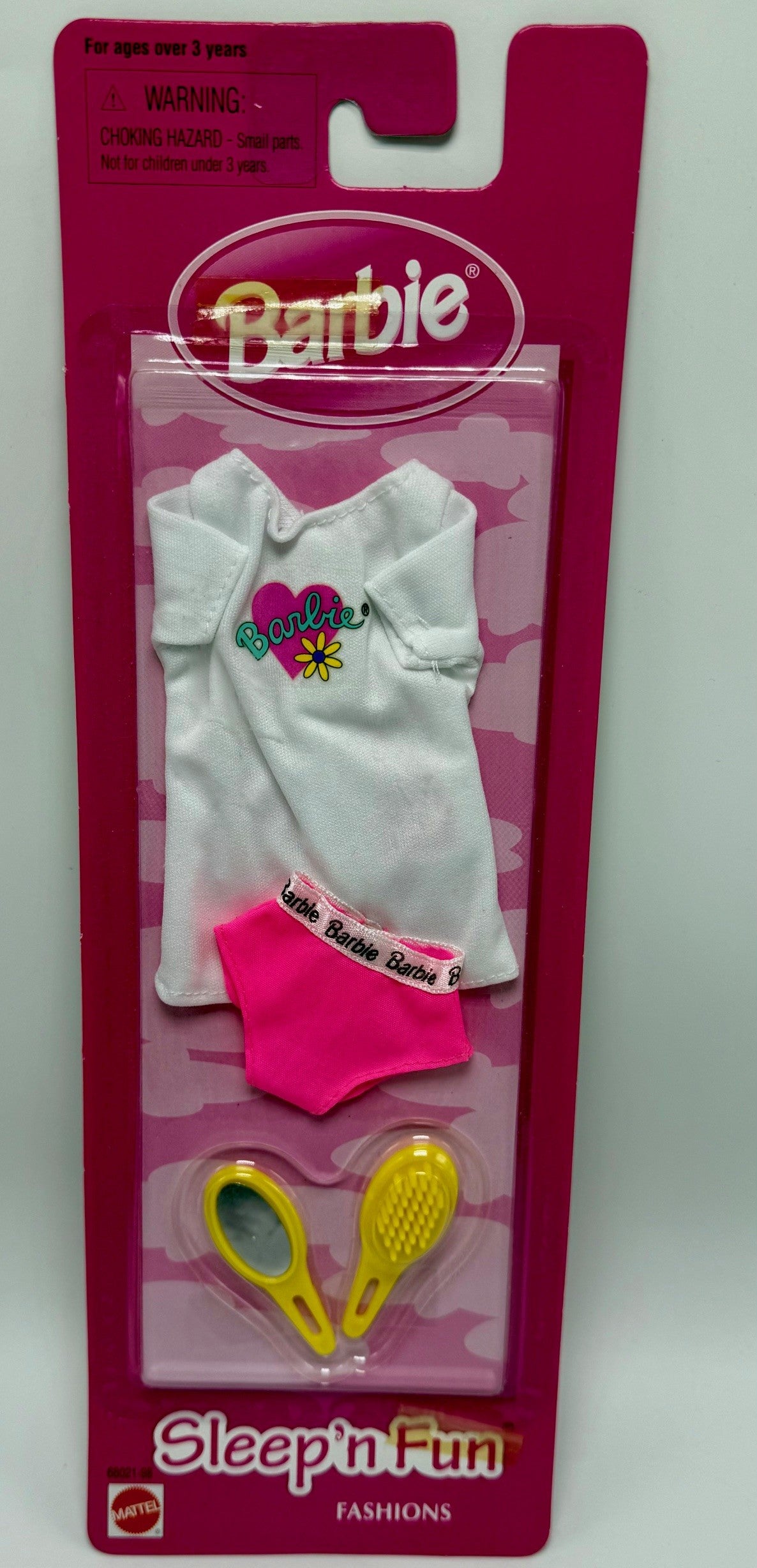 1997 Sleep N Fun Fashions Pajama Shirt with Brush and Mirror
