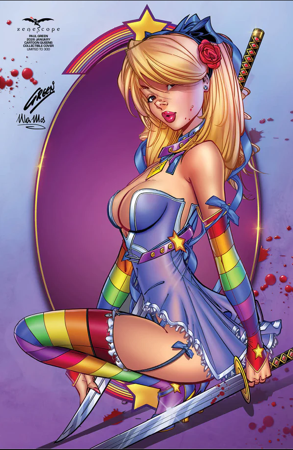 Paul Green - 2026 January Cartoon Queens Collectible Cover - LE 300