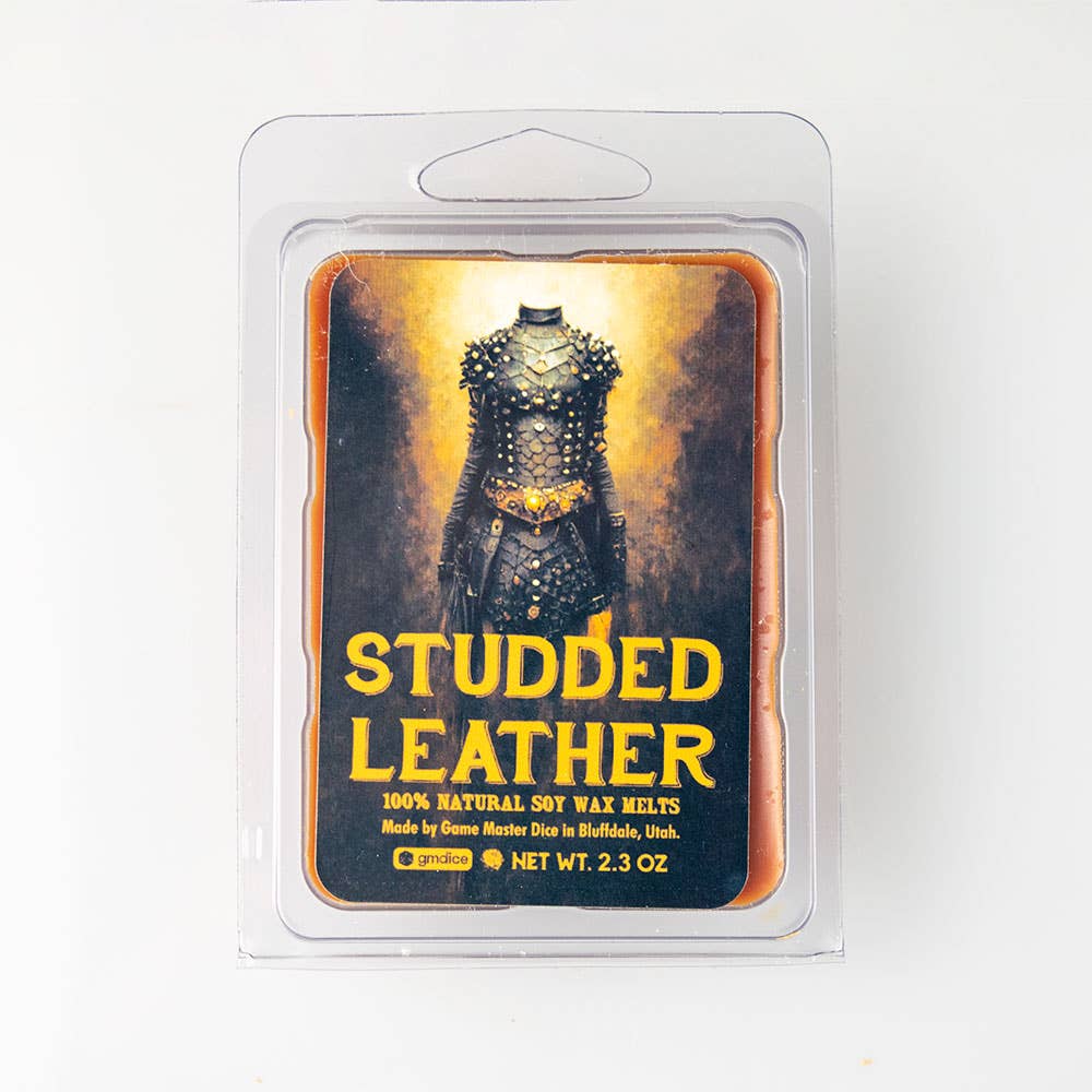 Studded Leather Gaming Candle: 8oz