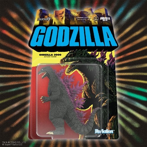 Godzilla 2000 3 3/4-Inch ReAction Figure Super7 Godzilla Action Figures