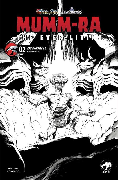 MUMM RA THE EVER LIVING #2 CVR K DECLAN SHALVEY LINE ART VAR