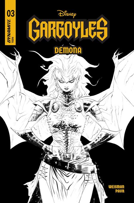 GARGOYLES DEMONA #3 CVR G INC 1:10 JAE LEE LINE ART VAR