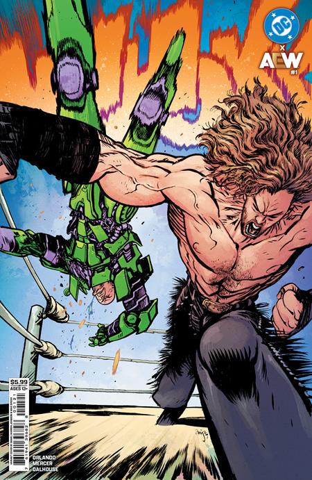 DC X AEW #1 (OF 2) CVR B DANIEL WARREN JOHNSON CARD STOCK VAR