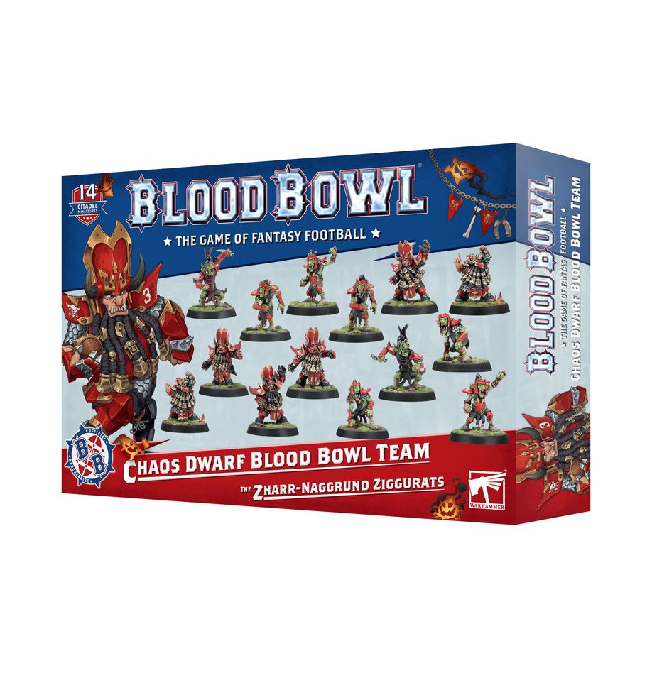 BLOOD BOWL: Chaos Dwarf Blood Bowl Team The Zharr-Naggrund Ziggurats