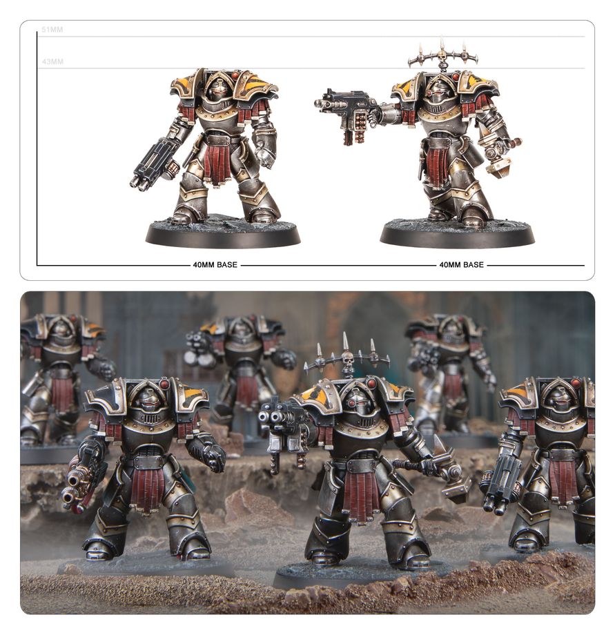 LEGIONES ASTARTES: CATAPHRACTII TERMINATORS WITH COMBI-BOLTERS AND POWER FISTS