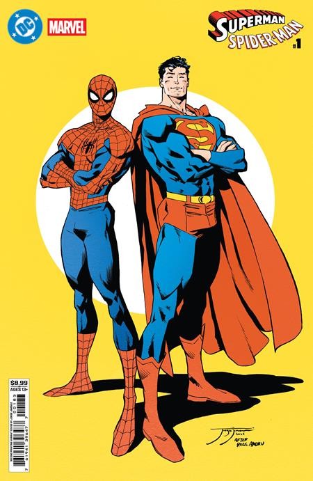 DC MARVEL SUPERMAN SPIDER-MAN #1 (ONE SHOT) Second Printing Cvr B Jorge Jimenez Card Stock Var