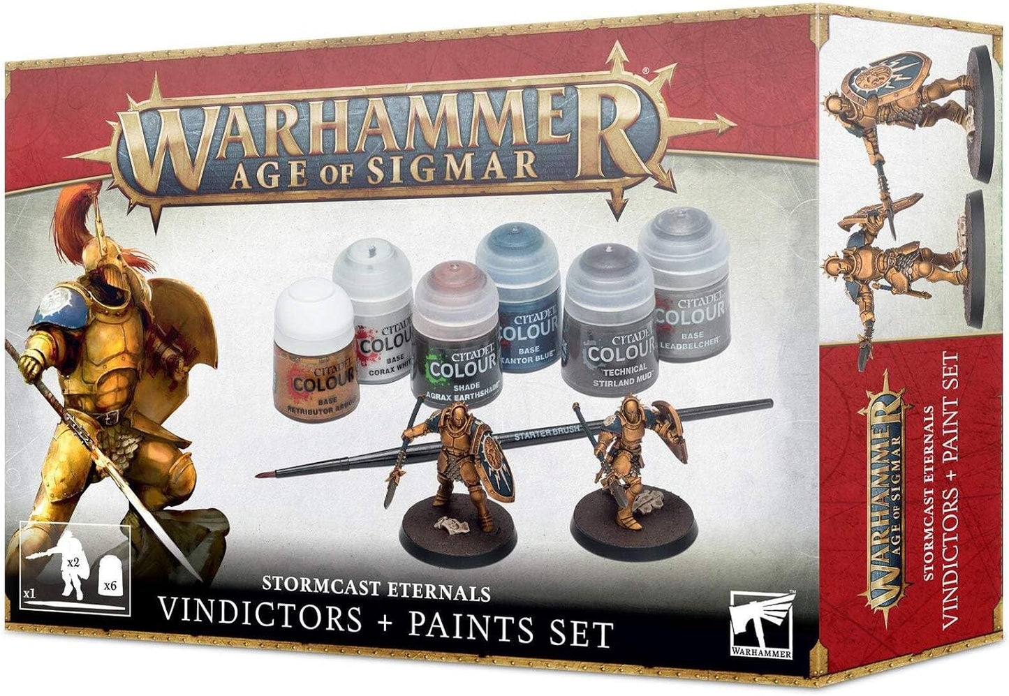 WARHAMMER AGE OF SIGMAR STORMCAST ETERNALS VINDICATORS + PAINT SET