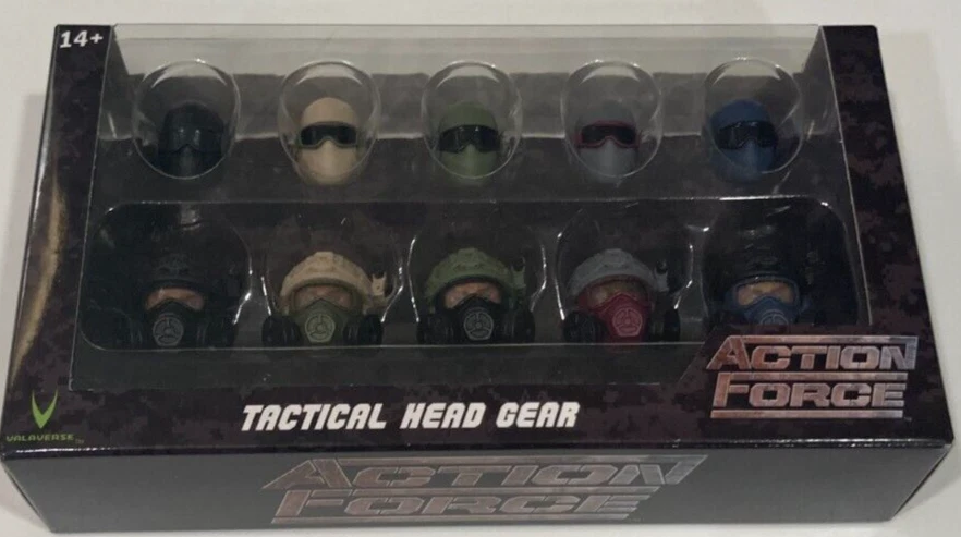VALAVERSE ACTION FORCE TACTICAL HEAD GEAR ITEMS