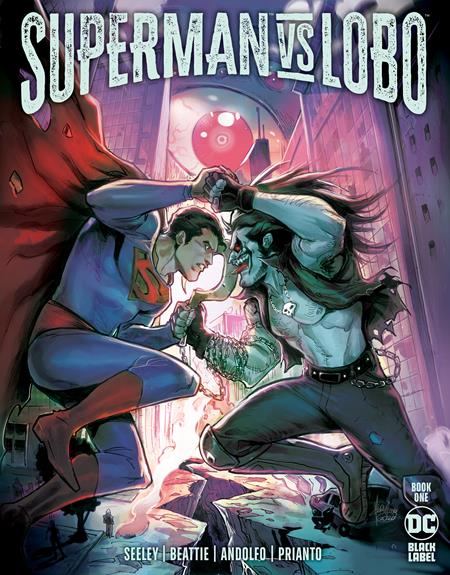 DF SUPERMAN VS LOBO #1 ELITE GOLD SIGNATURE SERIES SIGNED BY TIM SEELEY AND SARAH BEATTIE (MR)