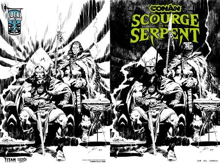 CONAN THE BARBARIAN SCOURGE OF THE SERPENT #1 (OF 4) CVR J ROBERTO DE LA TORRE LCSD EXCLUSIVE INKS WRAPAROUND VAR (MR)