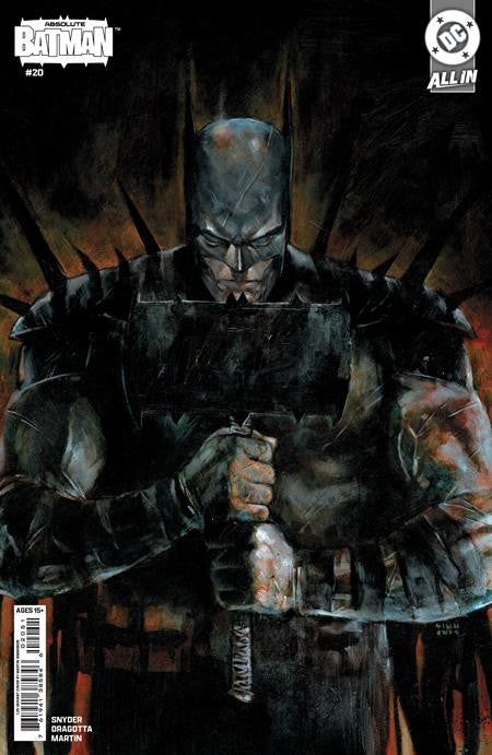 ABSOLUTE BATMAN #20 CVR E INC 1:25 MARTIN SIMMONDS CARD STOCK VAR