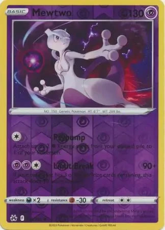 Mewtwo-SWSH: Crown Zenith-Holo Rare-Reverse Holofoil