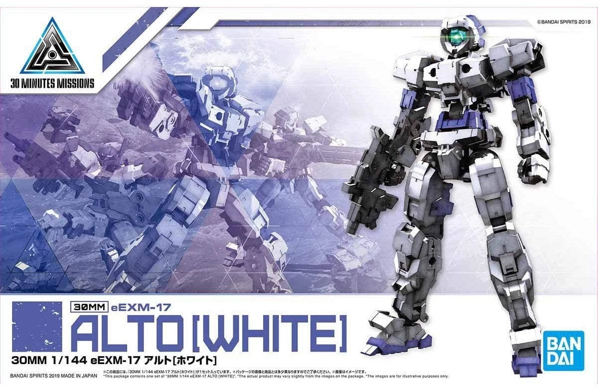 Bandai 30MM 30 Minute Missions Alto White 1/144 Scale Model Kit