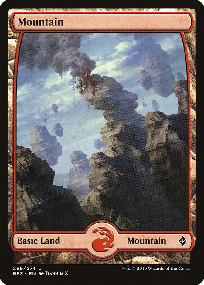 Mountain (269) - Full Art-Battle for Zendikar-L-Foil