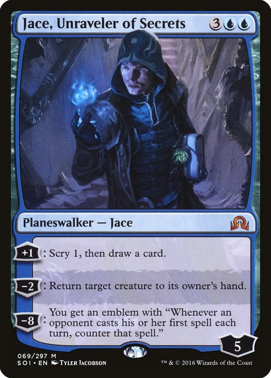 Jace, Unraveler of Secrets-Shadows over Innistrad-M-Normal