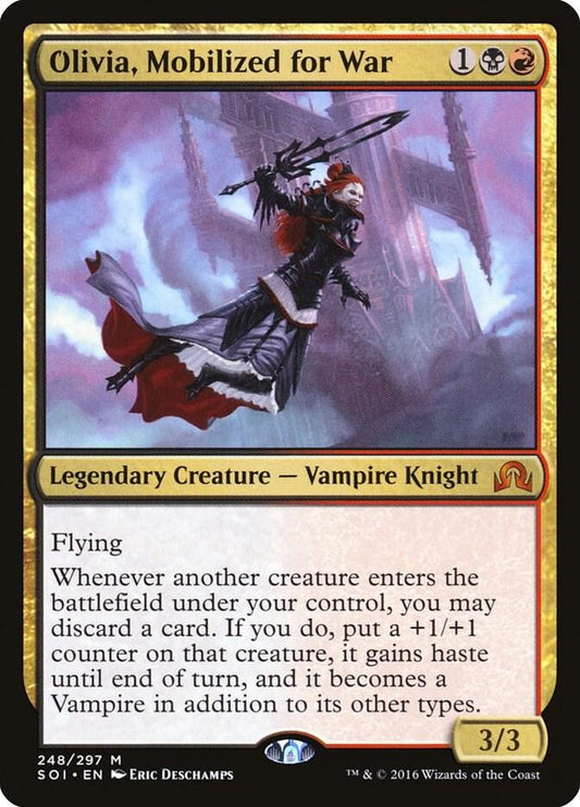 Olivia, Mobilized for War-Shadows over Innistrad-M-Normal
