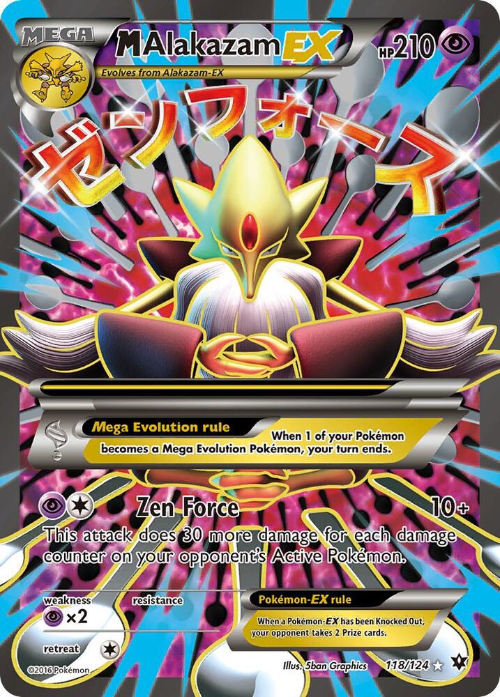 M Alakazam EX (Full Art)-XY - Fates Collide-Ultra Rare-Holofoil