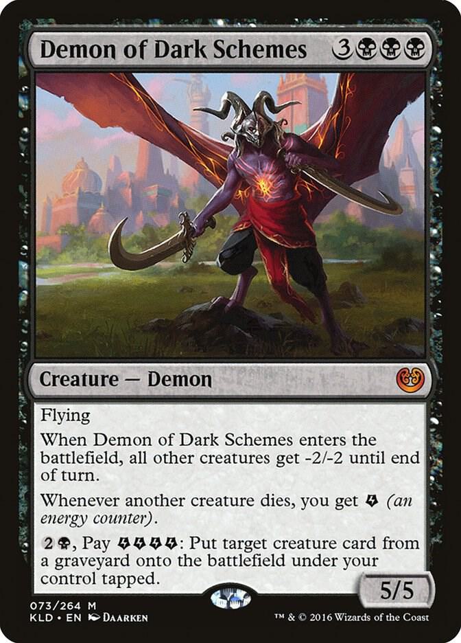 Demon of Dark Schemes-Kaladesh-M-Normal