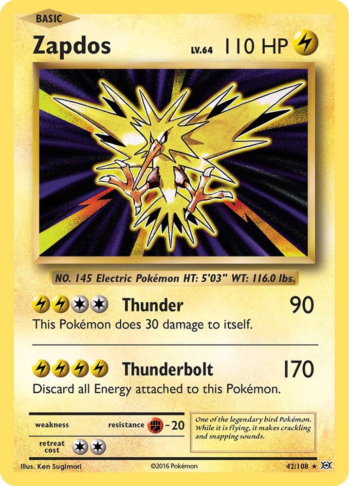Zapdos-XY - Evolutions-Holo Rare-Holofoil