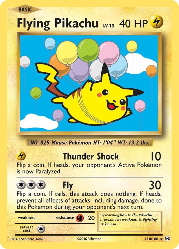 Flying Pikachu-XY - Evolutions-Secret Rare-Normal