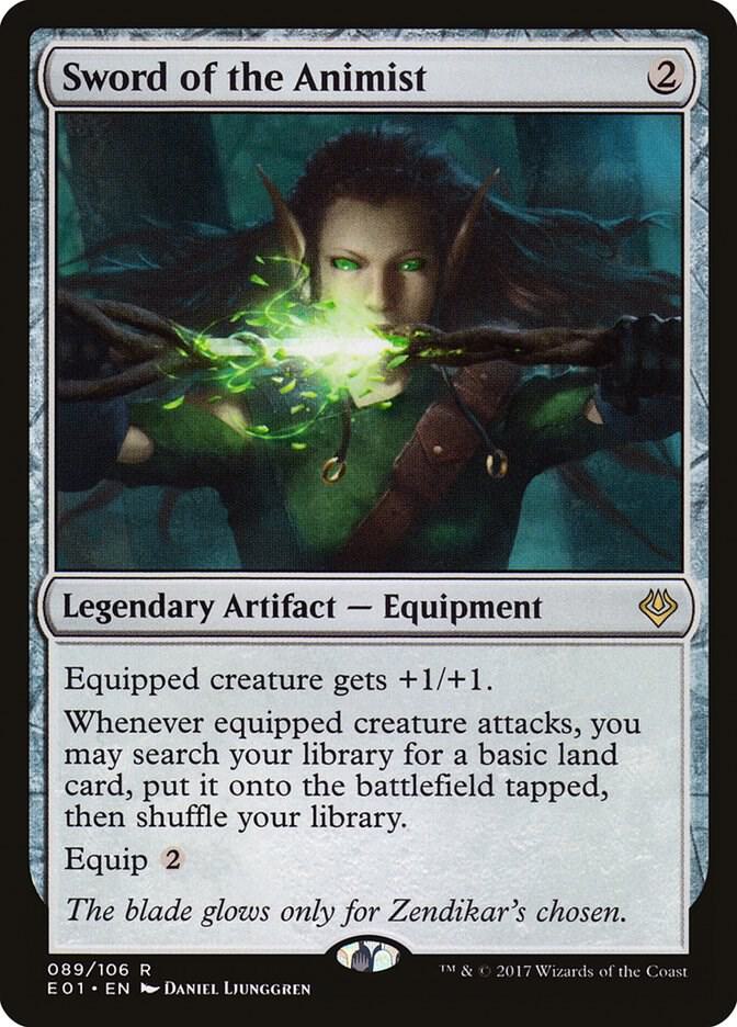 Sword of the Animist-Archenemy: Nicol Bolas-R-Normal