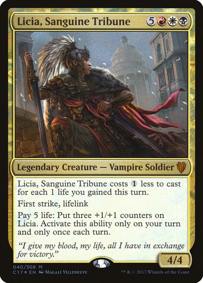 Licia, Sanguine Tribune-Commander 2017-M-Foil