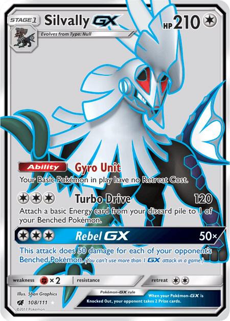 Silvally GX (Full Art)-SM - Crimson Invasion-Ultra Rare-Holofoil