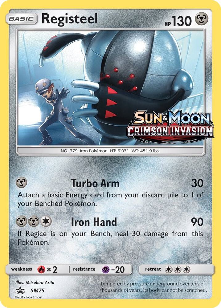 Registeel - SM75 (Prerelease)-SM Promos-Promo-Holofoil