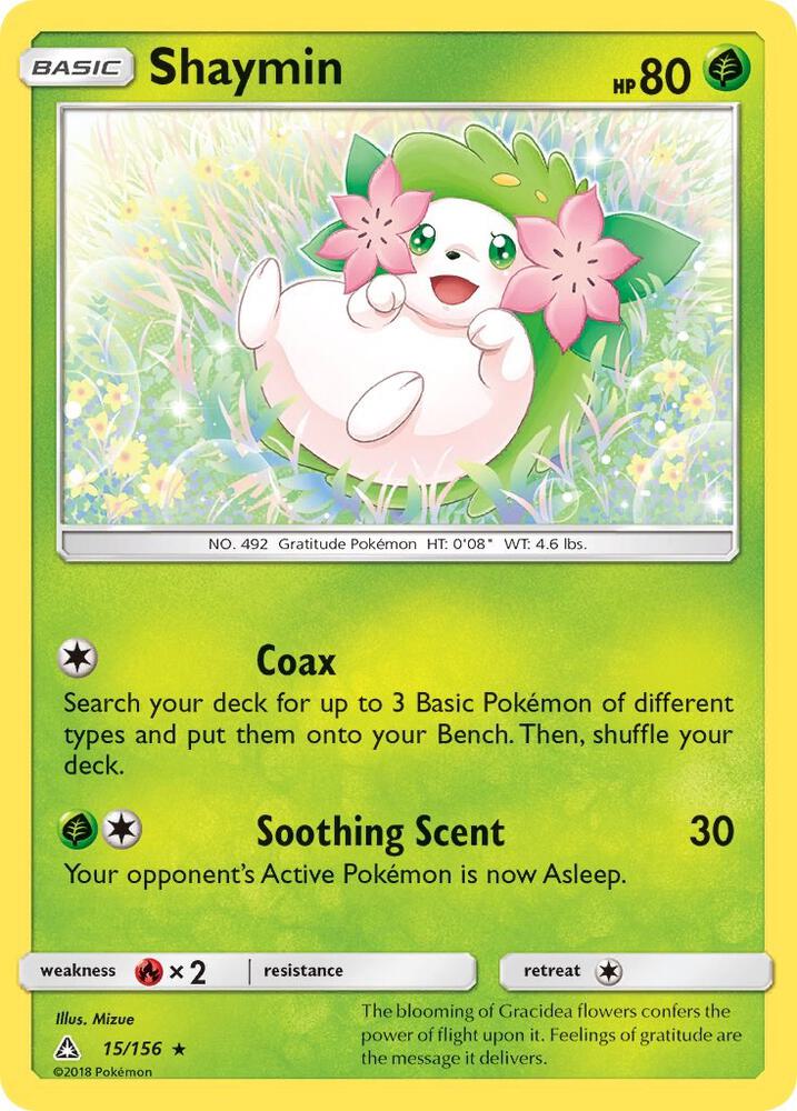Shaymin (15)-SM - Ultra Prism-Holo Rare-Holofoil