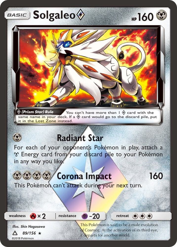 Solgaleo Prism Star-SM - Ultra Prism-Prism Rare-Holofoil
