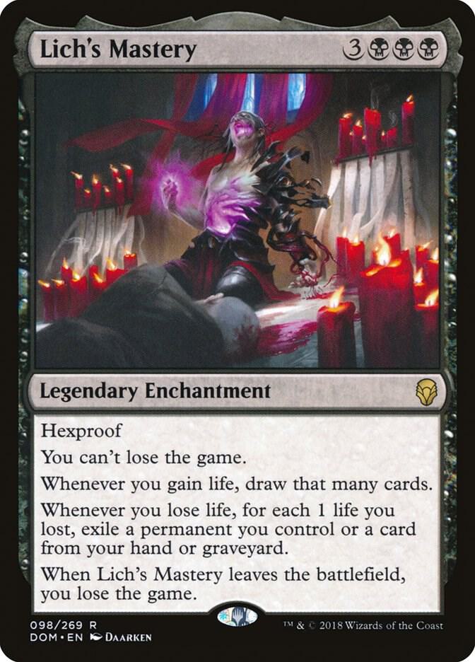 Lich's Mastery-Dominaria-R-Normal